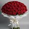 Букет 101 Красная роза Блэк Мэджик в Моргауши