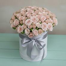 Цветочная композиция из Розы в шляпной коробке в Моргауши