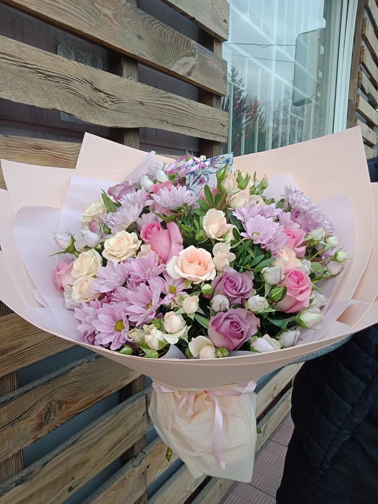 Букет цветов из: Розы и Хризантемы в Моргауши