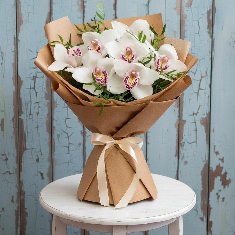 Букет цветов из: Орхидеи и Розы в Моргауши