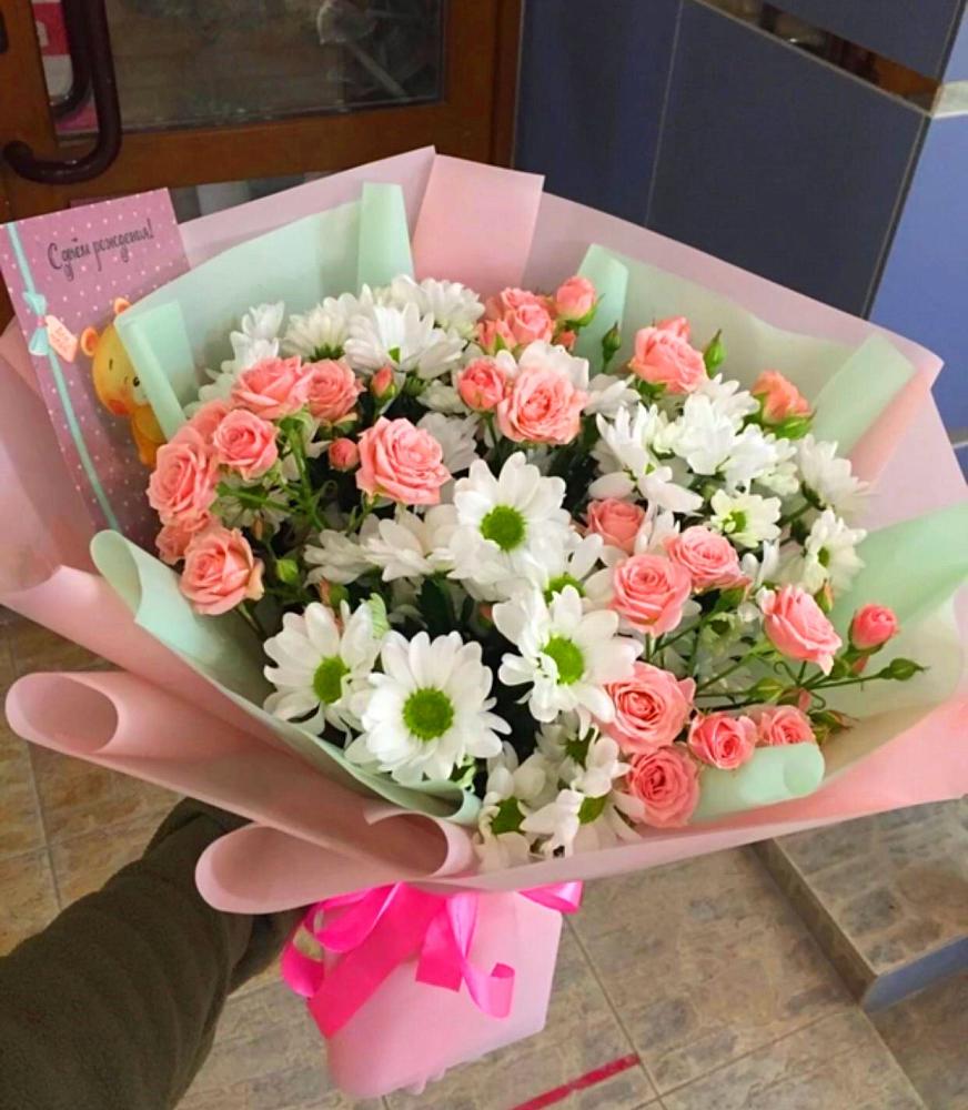 Букет цветов из: Розы и Хризантемы в Моргауши