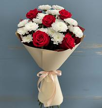 Букет цветов из:  Розы и Хризантемы в Моргауши