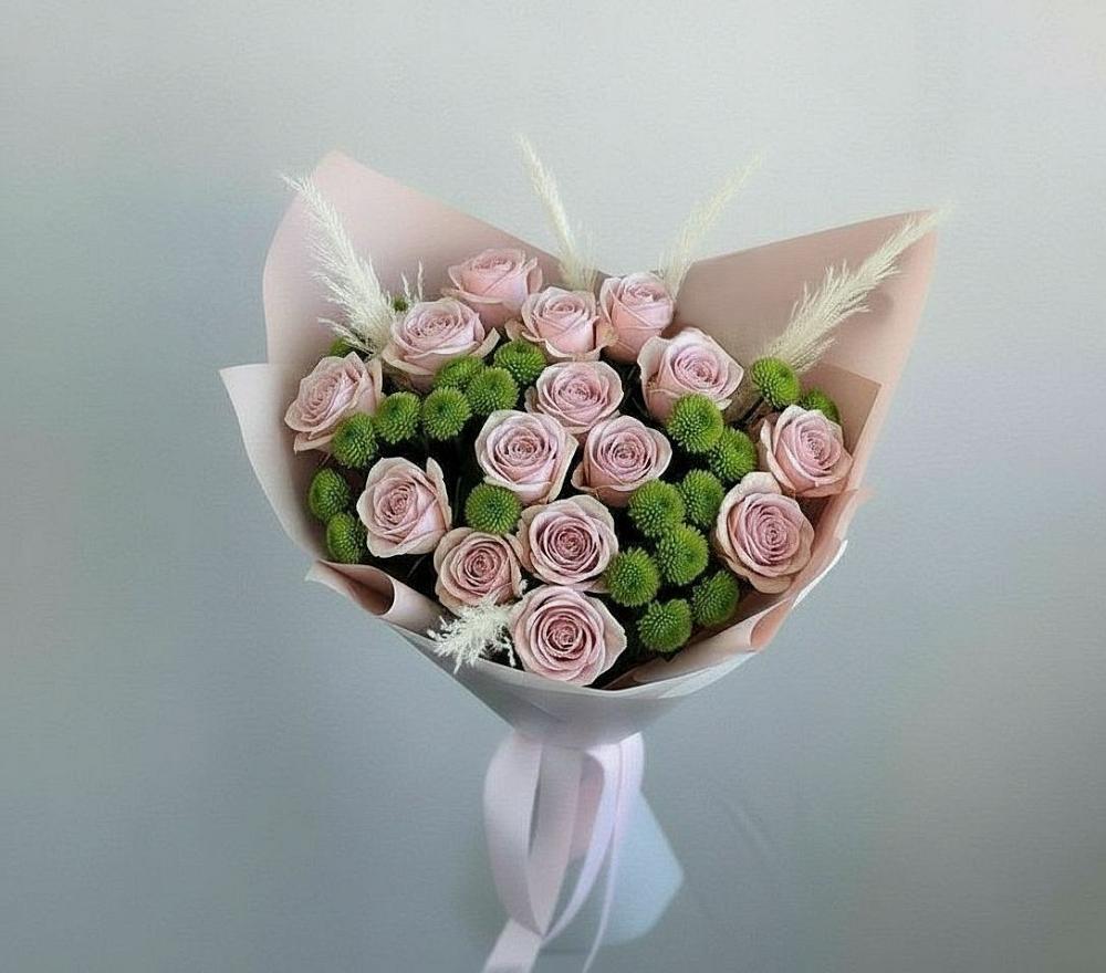 Букет цветов из: Розы и Хризантемы в Моргауши