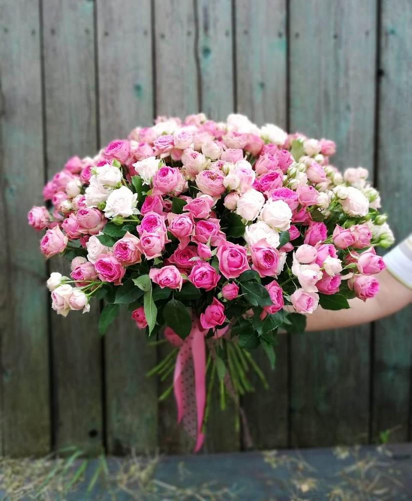 Букет Розовые кустовые розы Натали и Лав Лидия в Моргауши