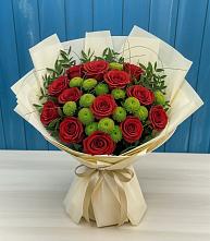 Букет цветов из:  Розы и Хризантемы в Моргауши