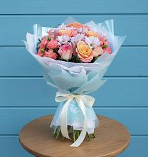Букет цветов из:  Хризантемы и Розы в Моргауши