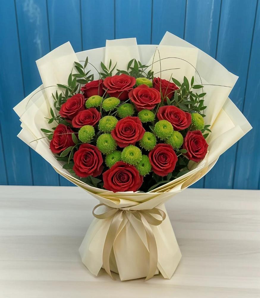 Букет цветов из: Розы и Хризантемы в Моргауши