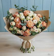 Букет цветов из:  Альстромерии и Розы #REPLACE_PRED# Моргауши